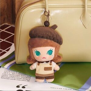 Pop Mart Pop Bean Coffee Factory Plush Pendant Secret Molly One-day Shop Manager